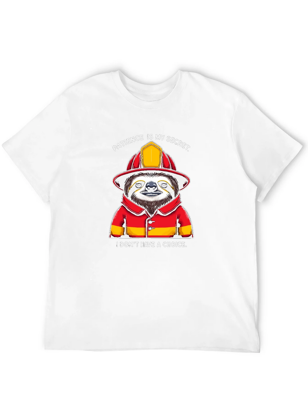 Funny Sloth Firefighter T-Shirt - Patience Is My Secret product image 11