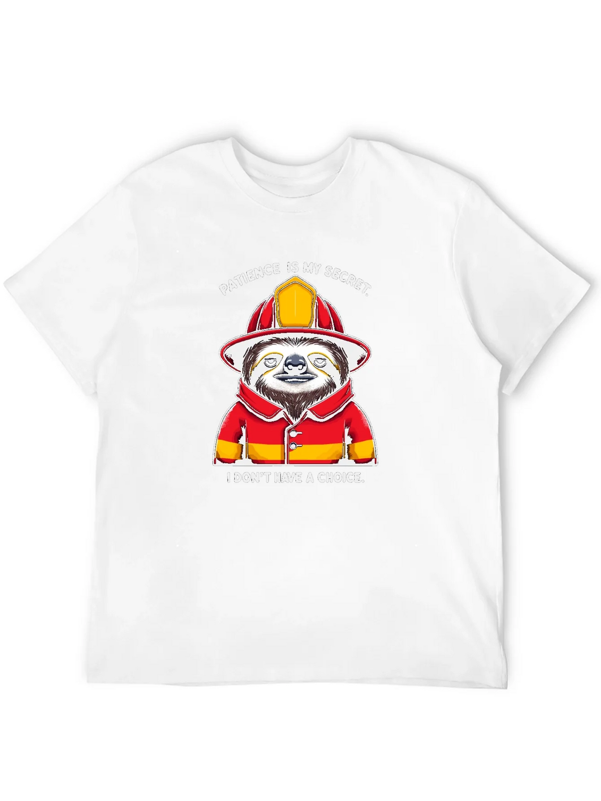 Funny Sloth Firefighter T-Shirt - Patience Is My Secret product image 11