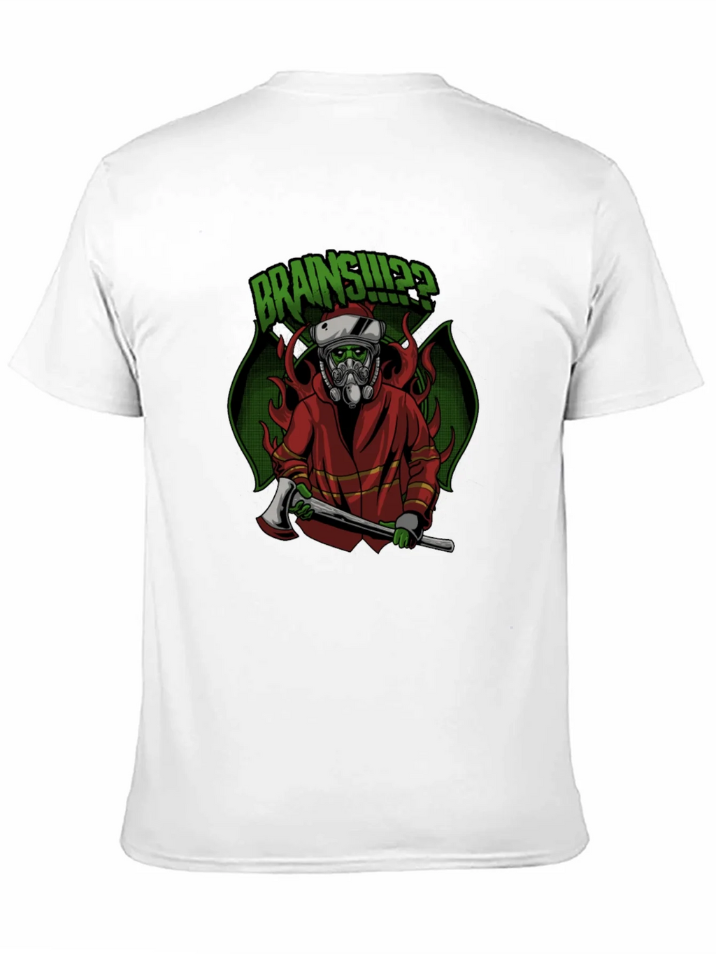Zombie Firefighter T-Shirt: Brains!? product image 10