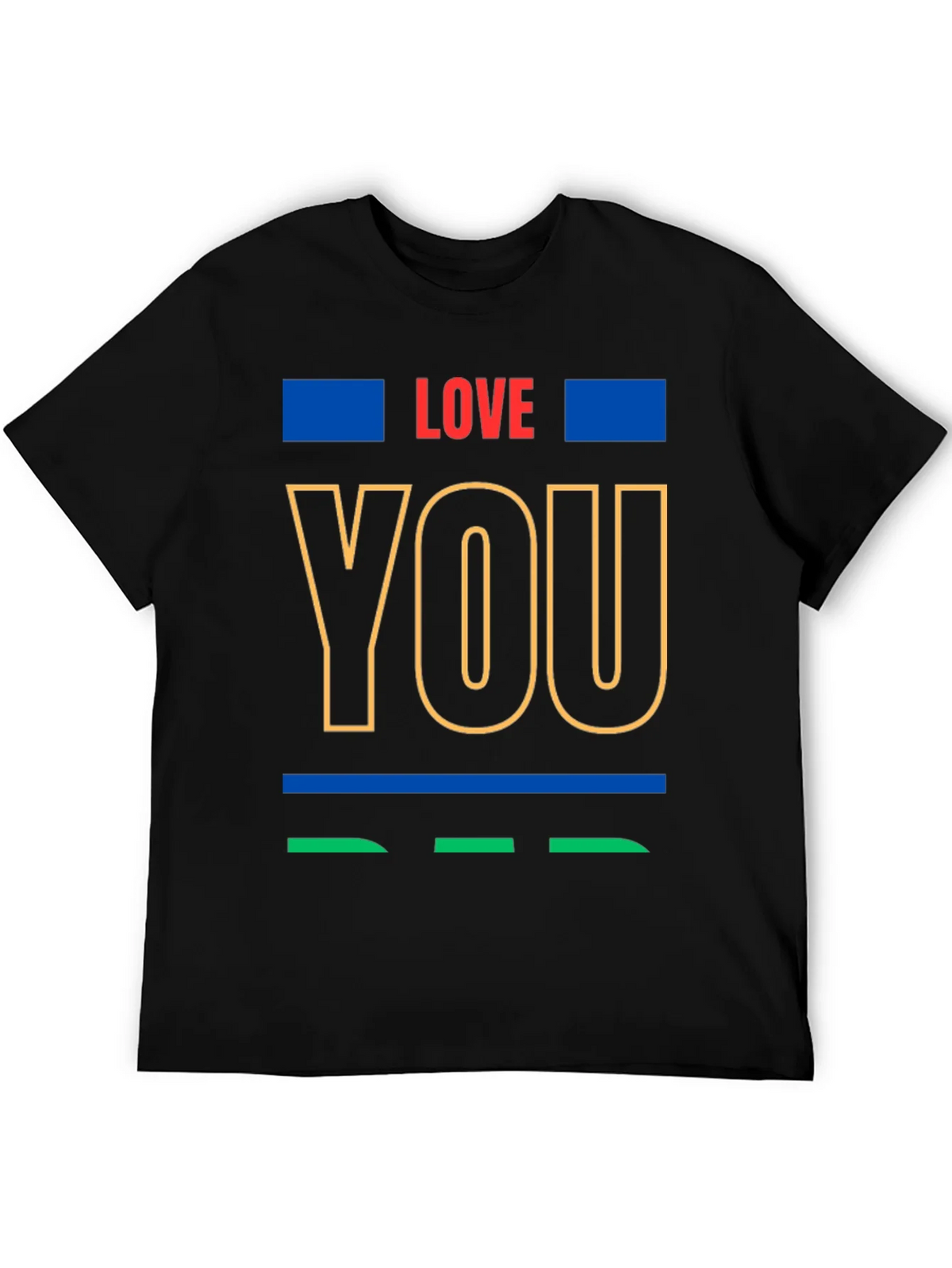 Love You Graphic Print Crew Neck T-Shirt product image 5