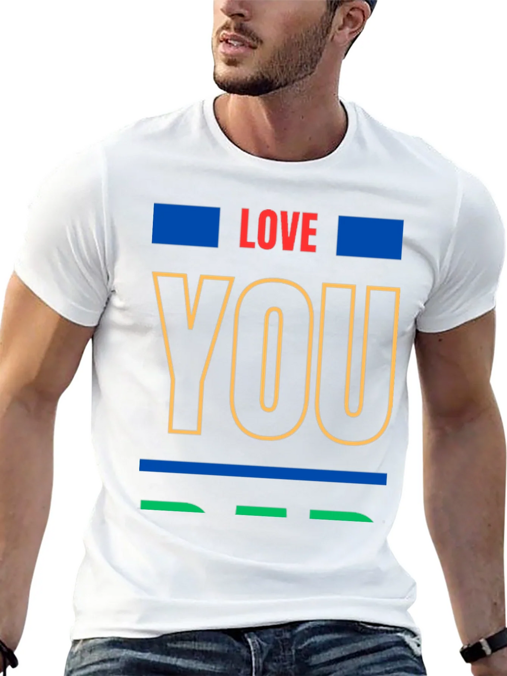 Love You Graphic Print Crew Neck T-Shirt product image 12