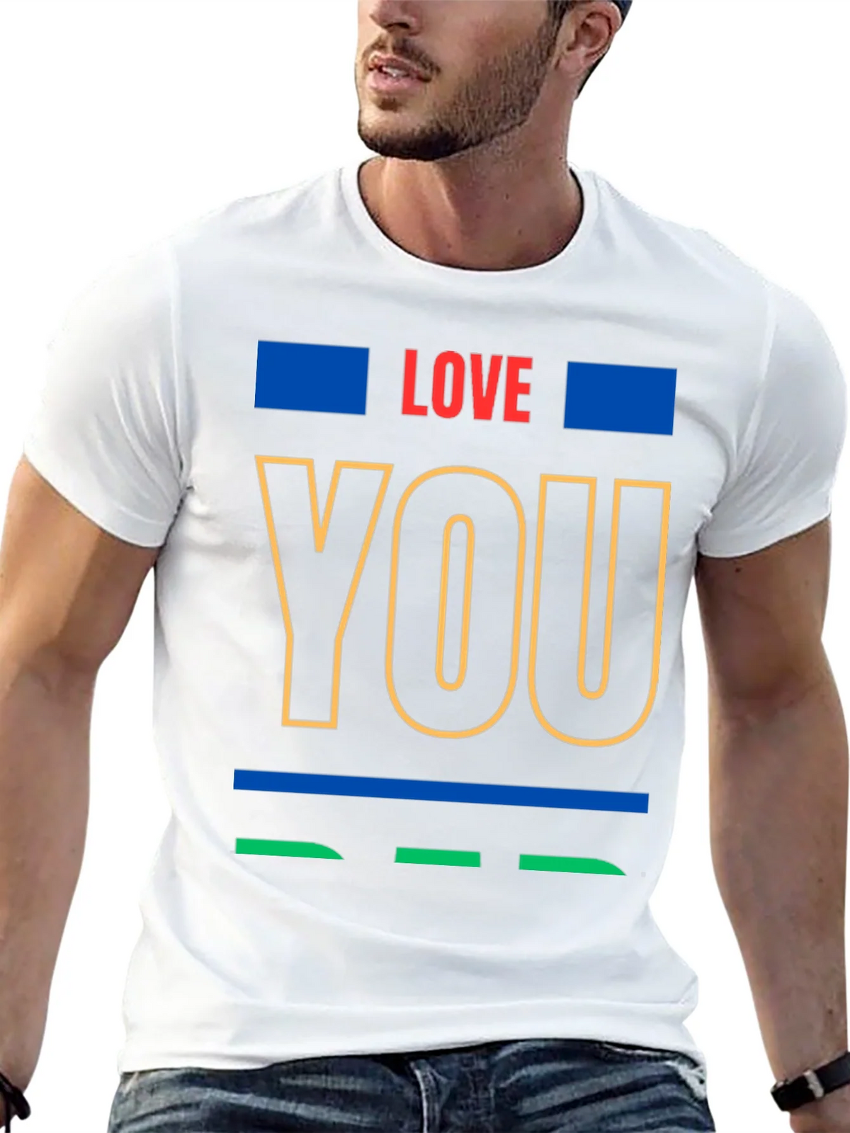 Love You Graphic Print Crew Neck T-Shirt product image 12