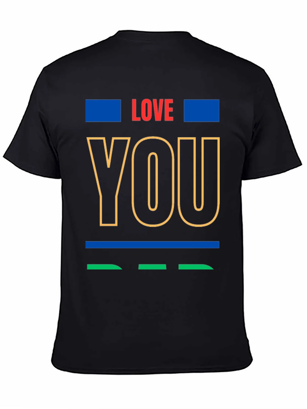 Love You Graphic Print Crew Neck T-Shirt product image 4