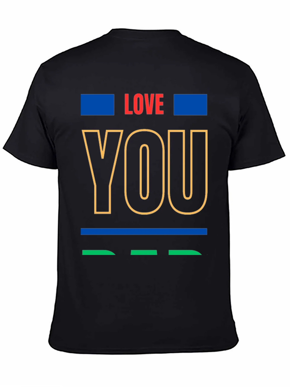 Love You Graphic Print Crew Neck T-Shirt product image 4