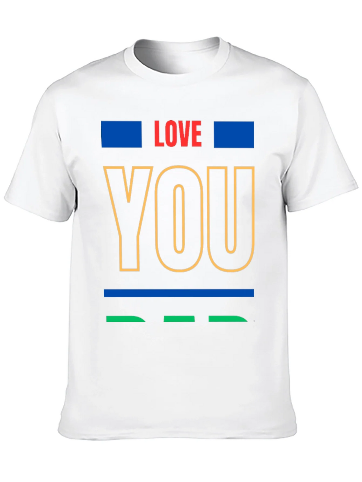 Love You Graphic Print Crew Neck T-Shirt product image 9
