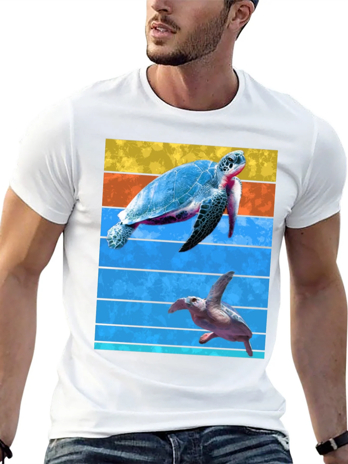 Turtle Graphic Tee - Ocean Lovers Black T-Shirt product image 12