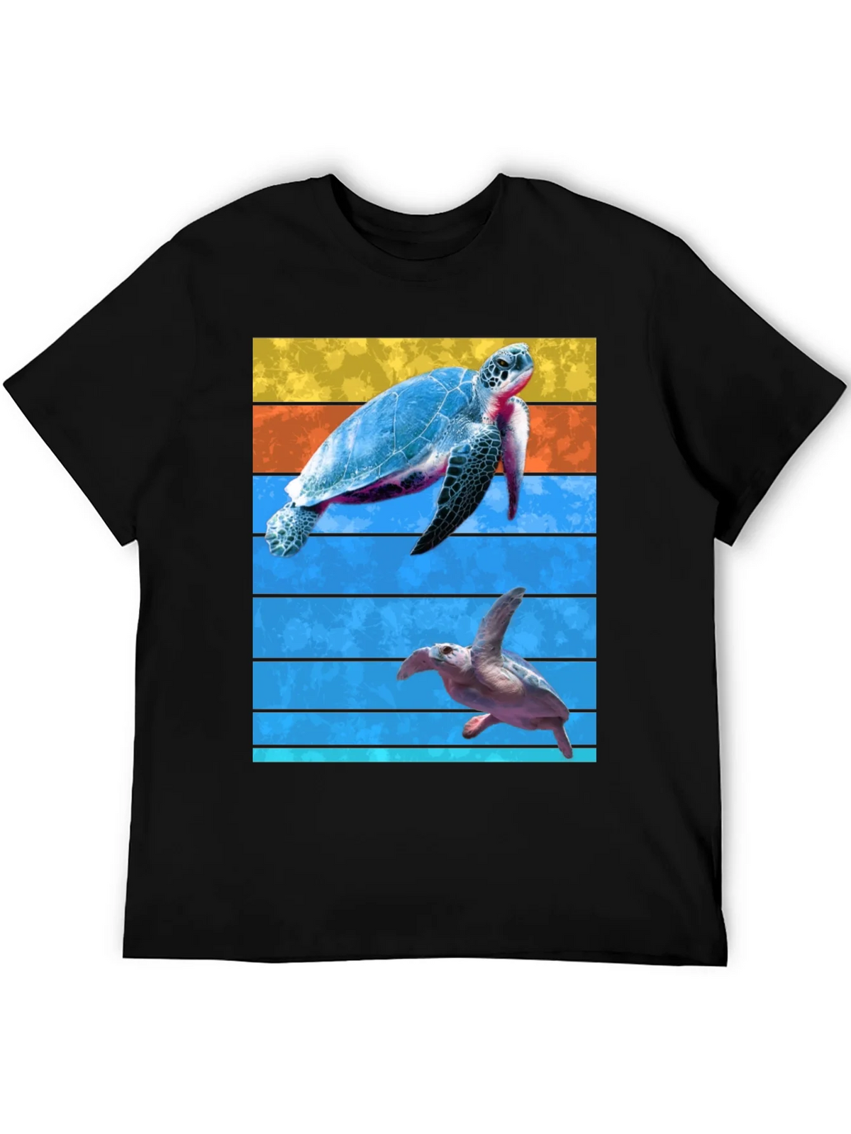 Turtle Graphic Tee - Ocean Lovers Black T-Shirt product image 5