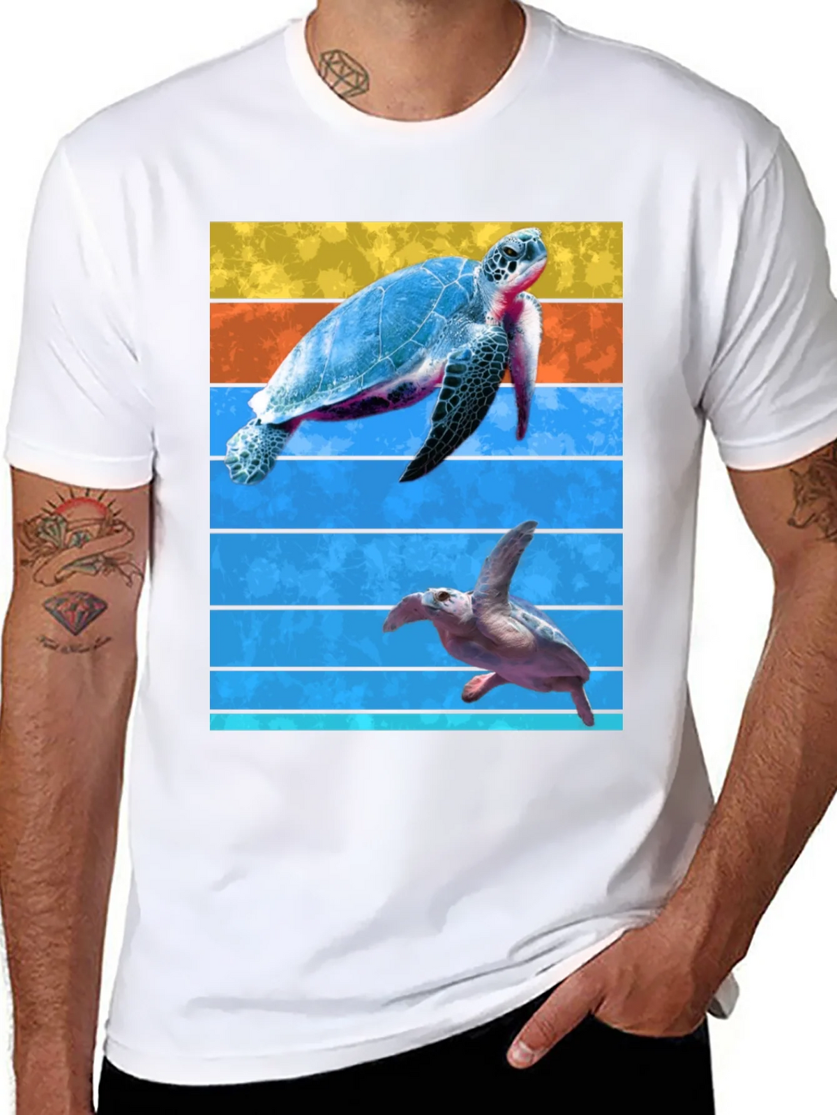 Turtle Graphic Tee - Ocean Lovers Black T-Shirt product image 7