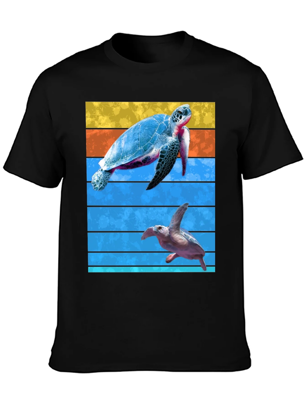 Turtle Graphic Tee - Ocean Lovers Black T-Shirt product image 3