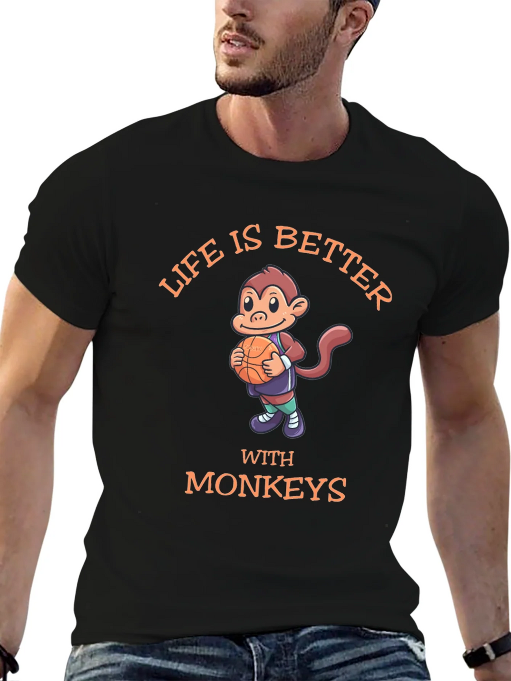 Life is Better With Monkeys T-Shirt product image 6