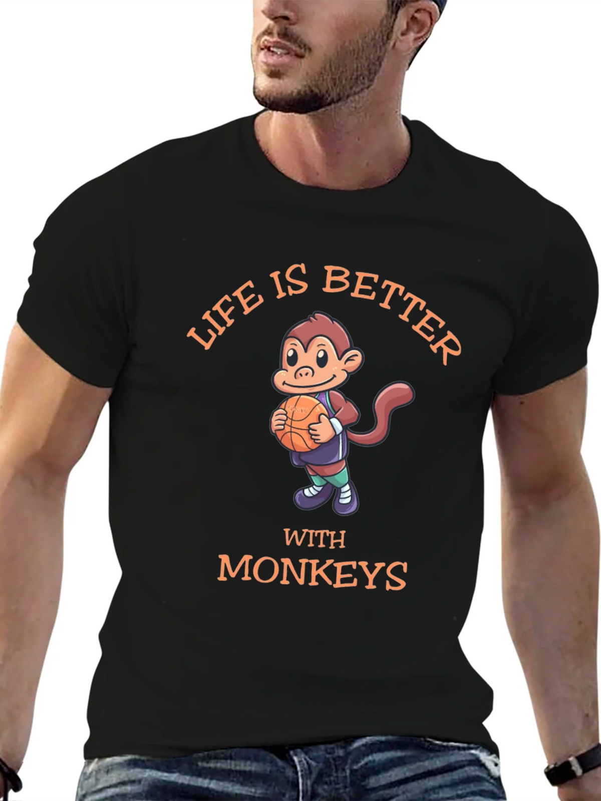 Life is Better With Monkeys T-Shirt product image 6