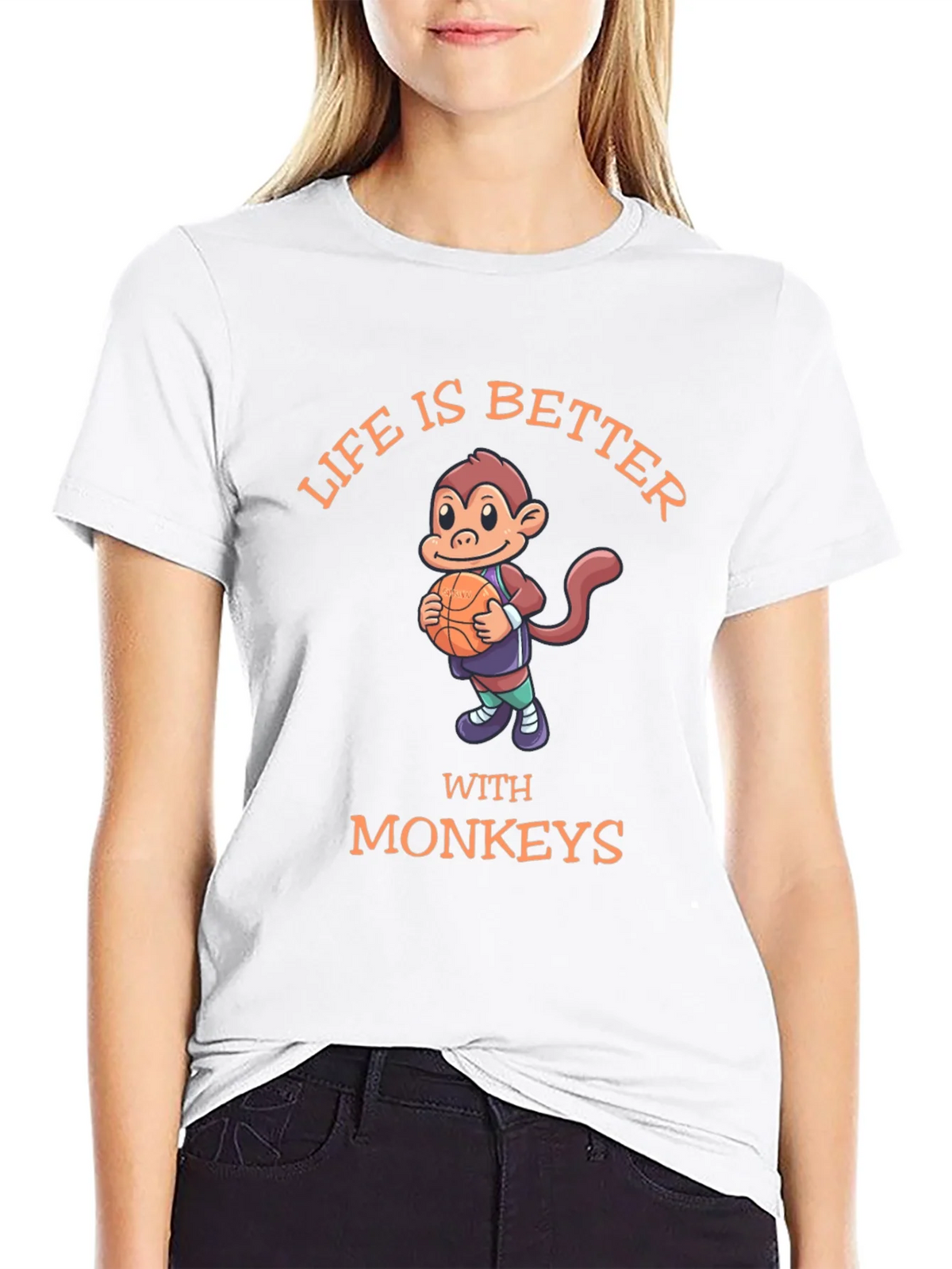 Life is Better With Monkeys T-Shirt product image 8