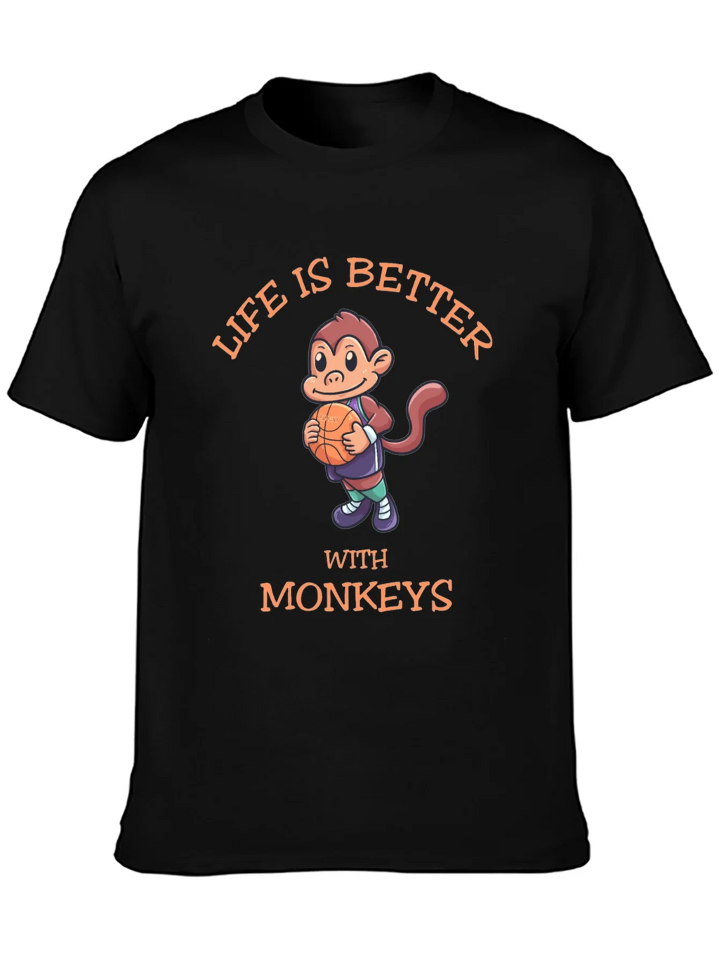 Life is Better With Monkeys T-Shirt product image 3