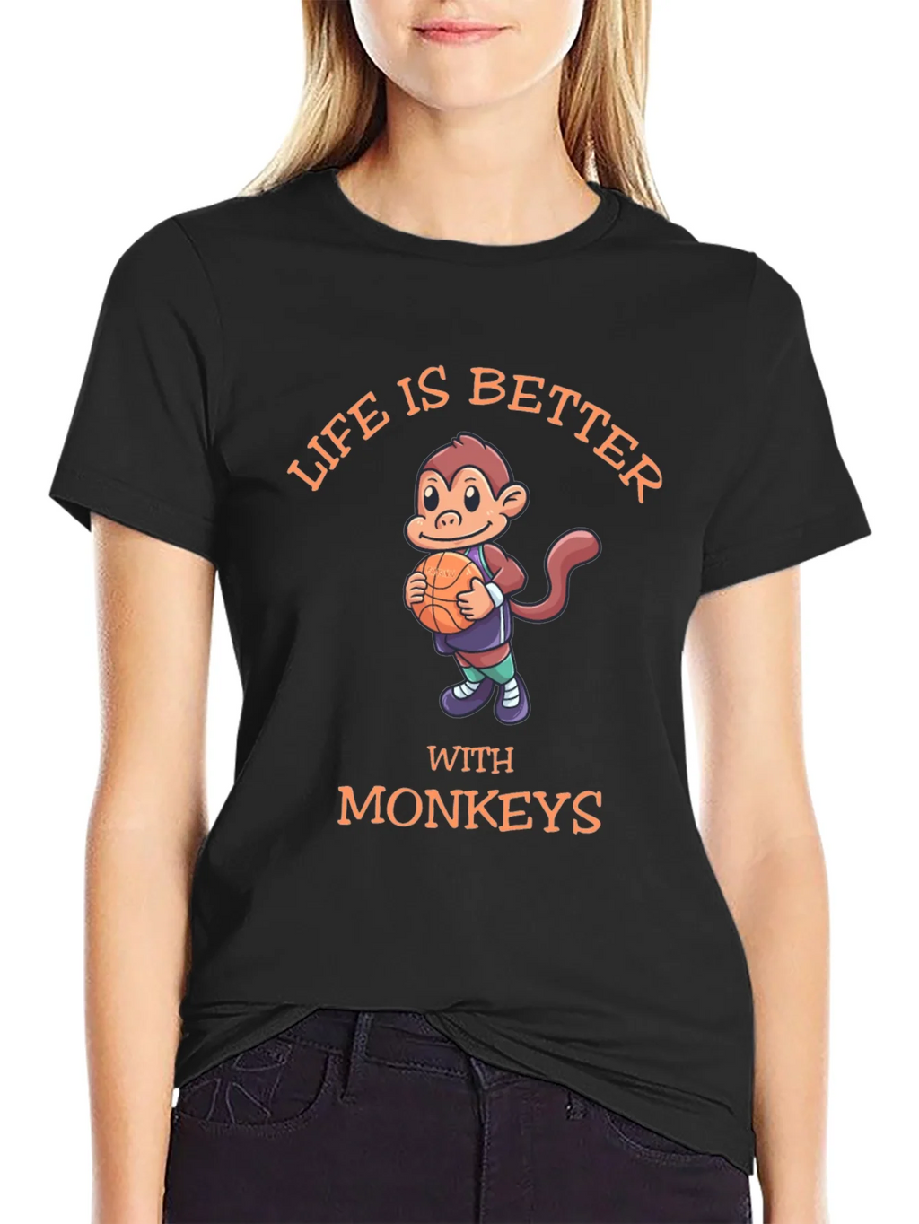 Life is Better With Monkeys T-Shirt product image 2