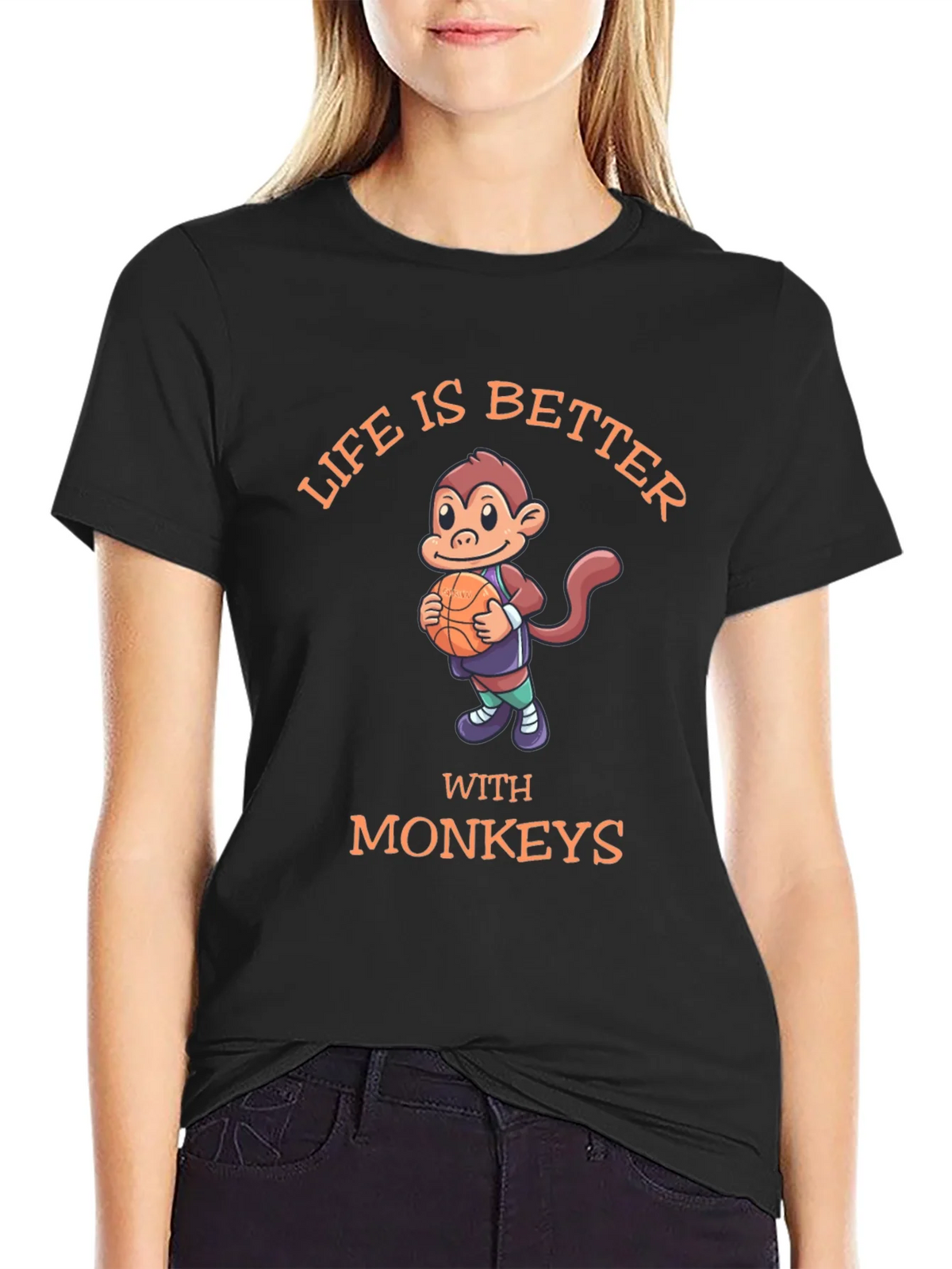 Life is Better With Monkeys T-Shirt product image 2