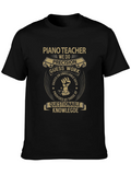 Piano Teacher Funny T-Shirt - Precision Guess Work Design product image 1