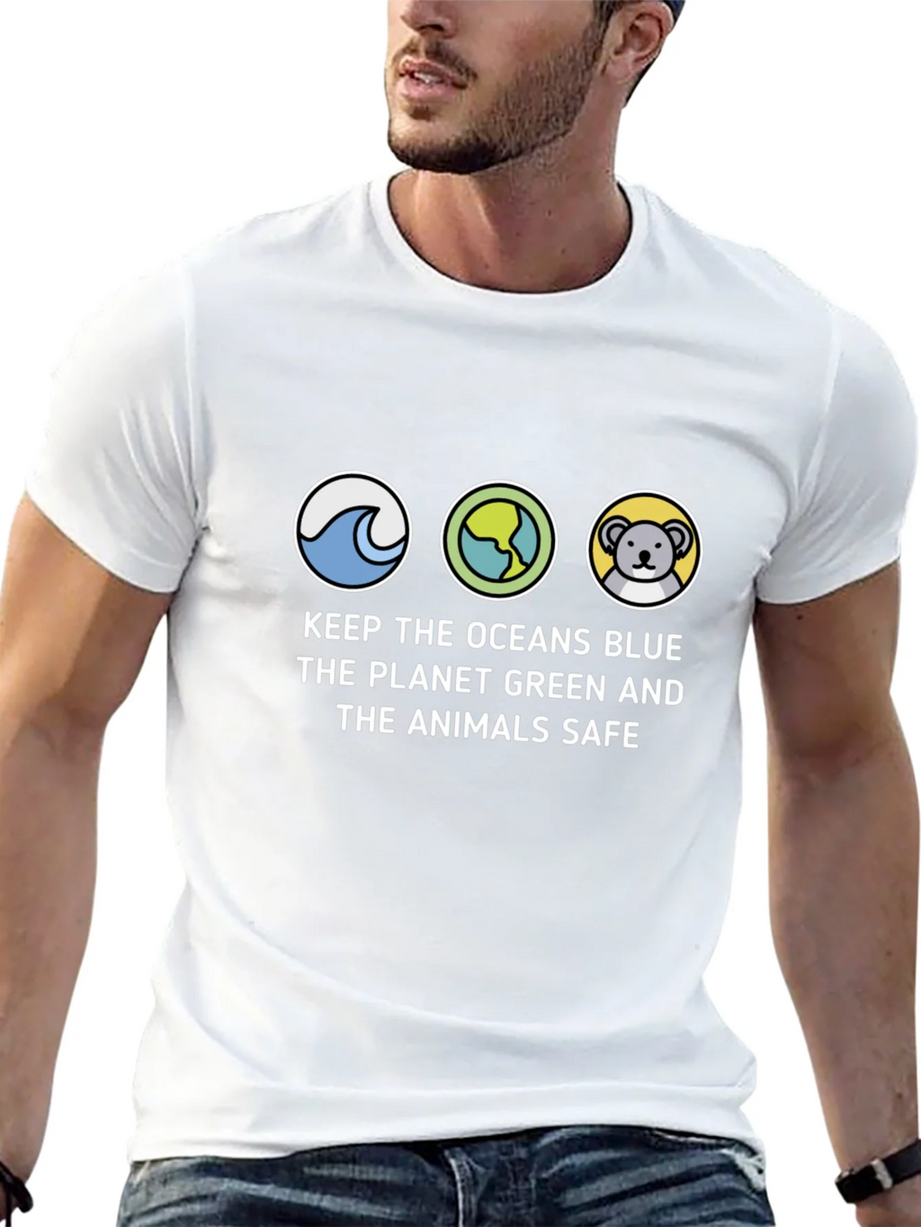Eco-Friendly Graphic T-Shirt: Save the Planet Tee product image 12