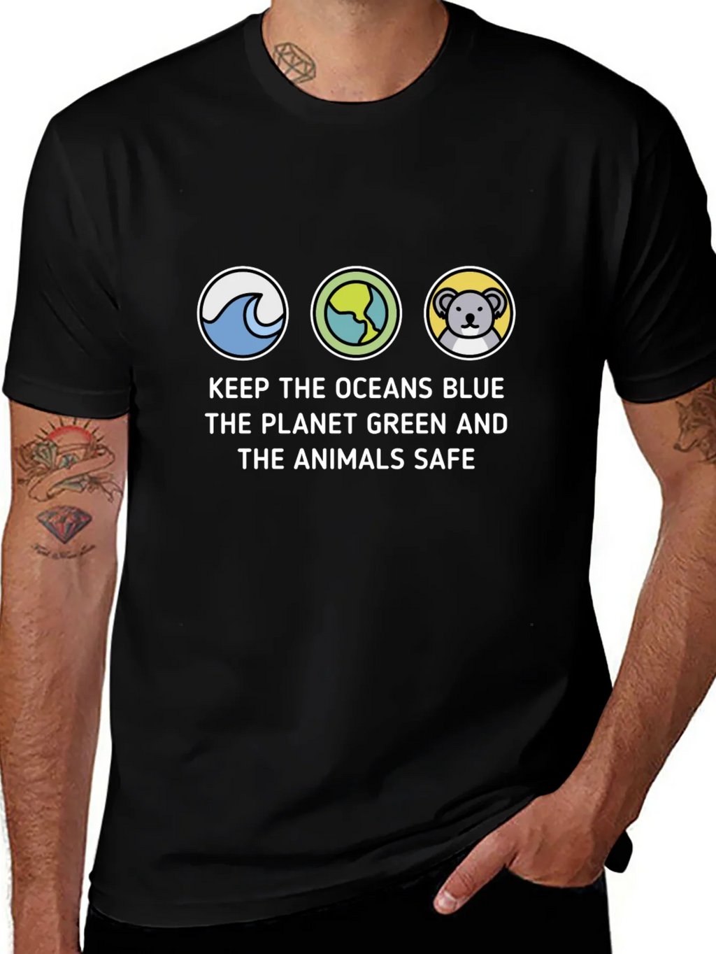 Eco-Friendly Graphic T-Shirt: Save the Planet Tee product image 1