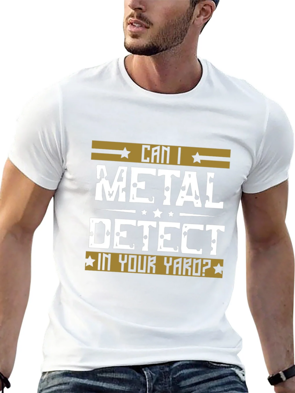 Can I Metal Detect In Your Yard? Black T-Shirt product image 12