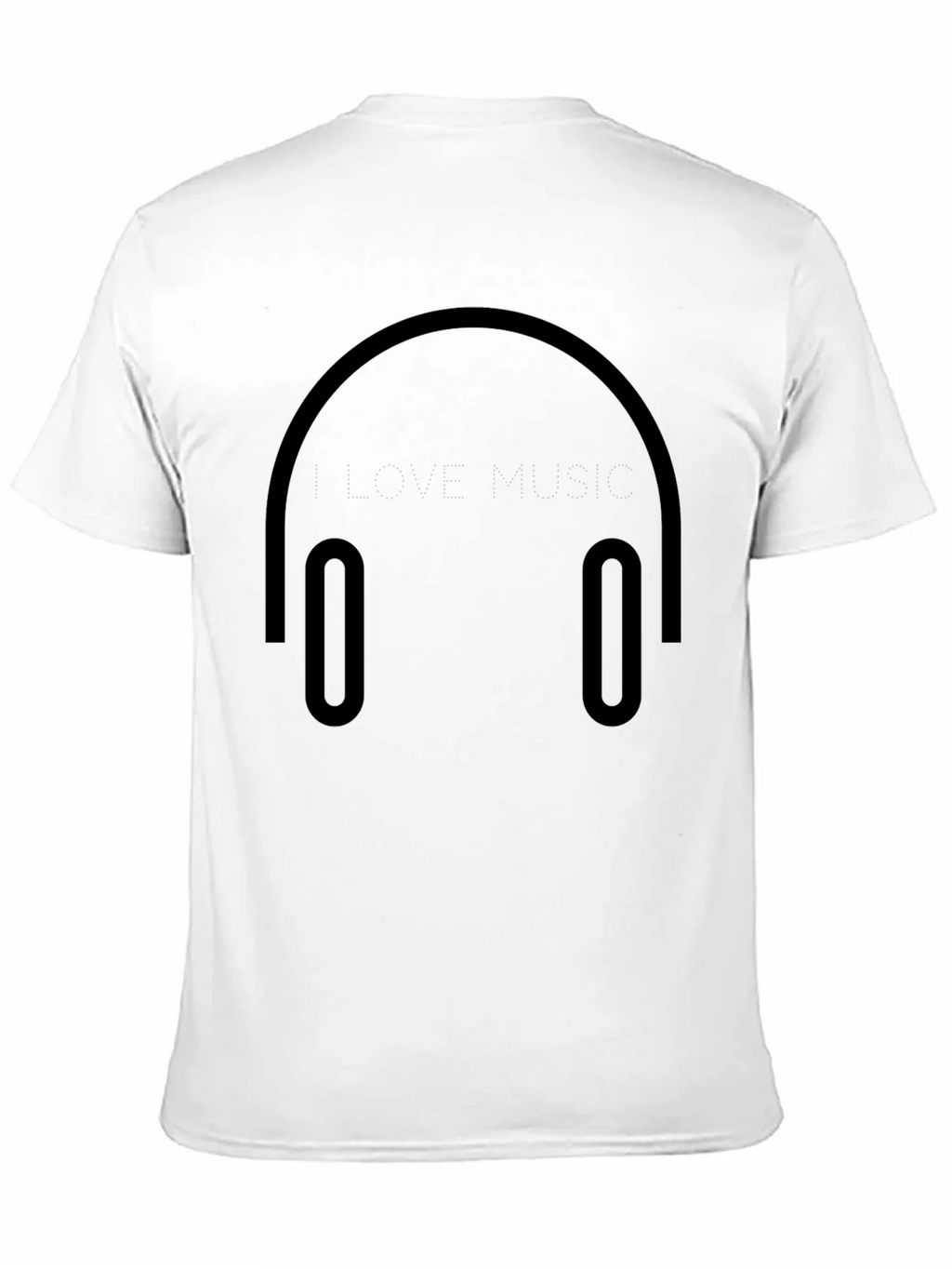 I Love Music Black T-Shirt product image 4