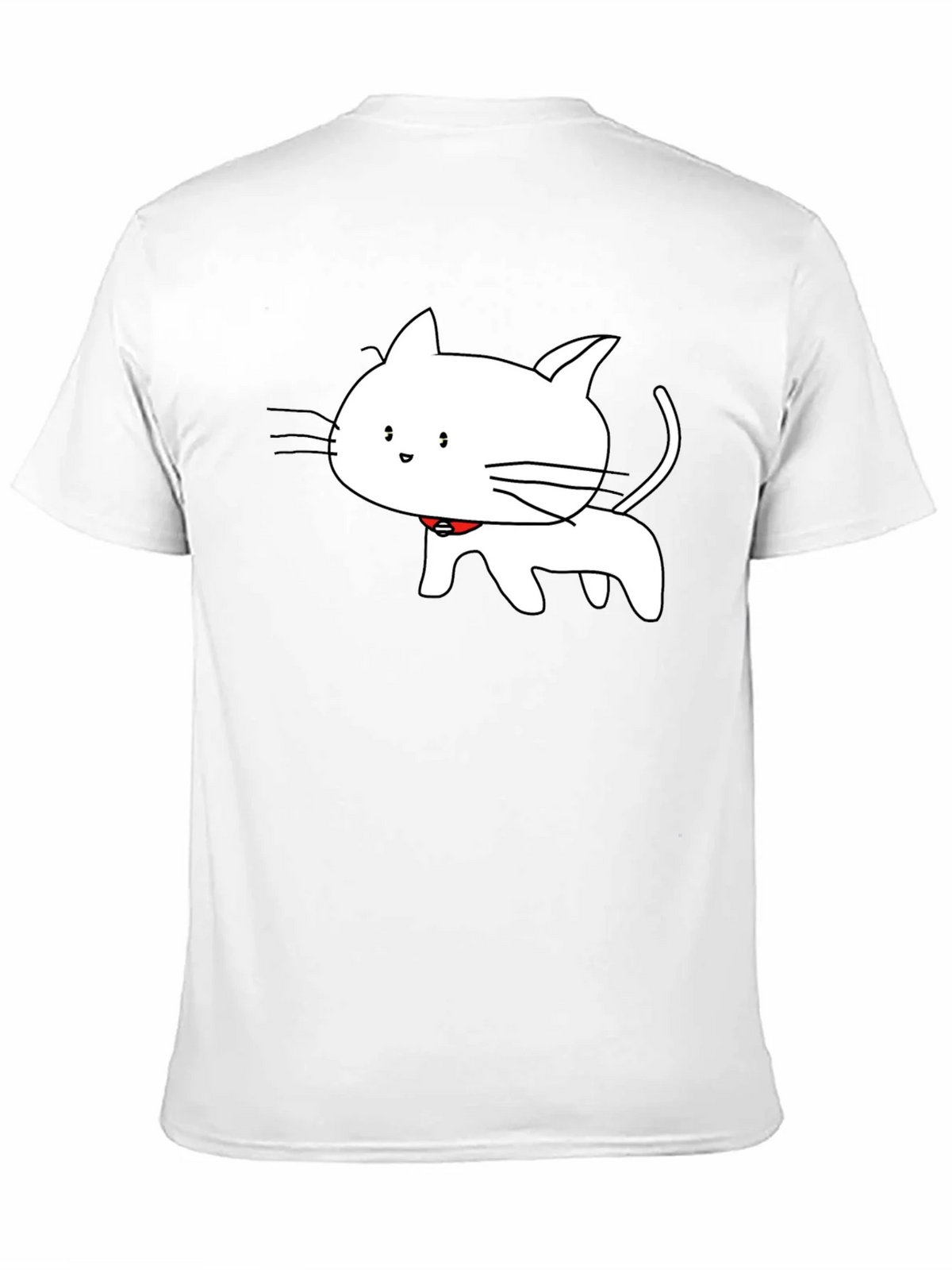 Cute Cartoon Cat T-Shirt - Black product image 10