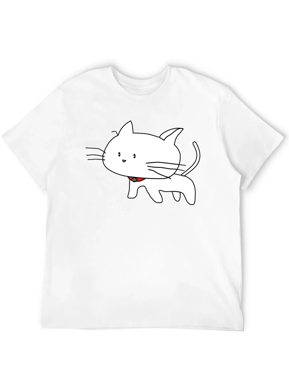 Cute Cartoon Cat T-Shirt - Black product image 11
