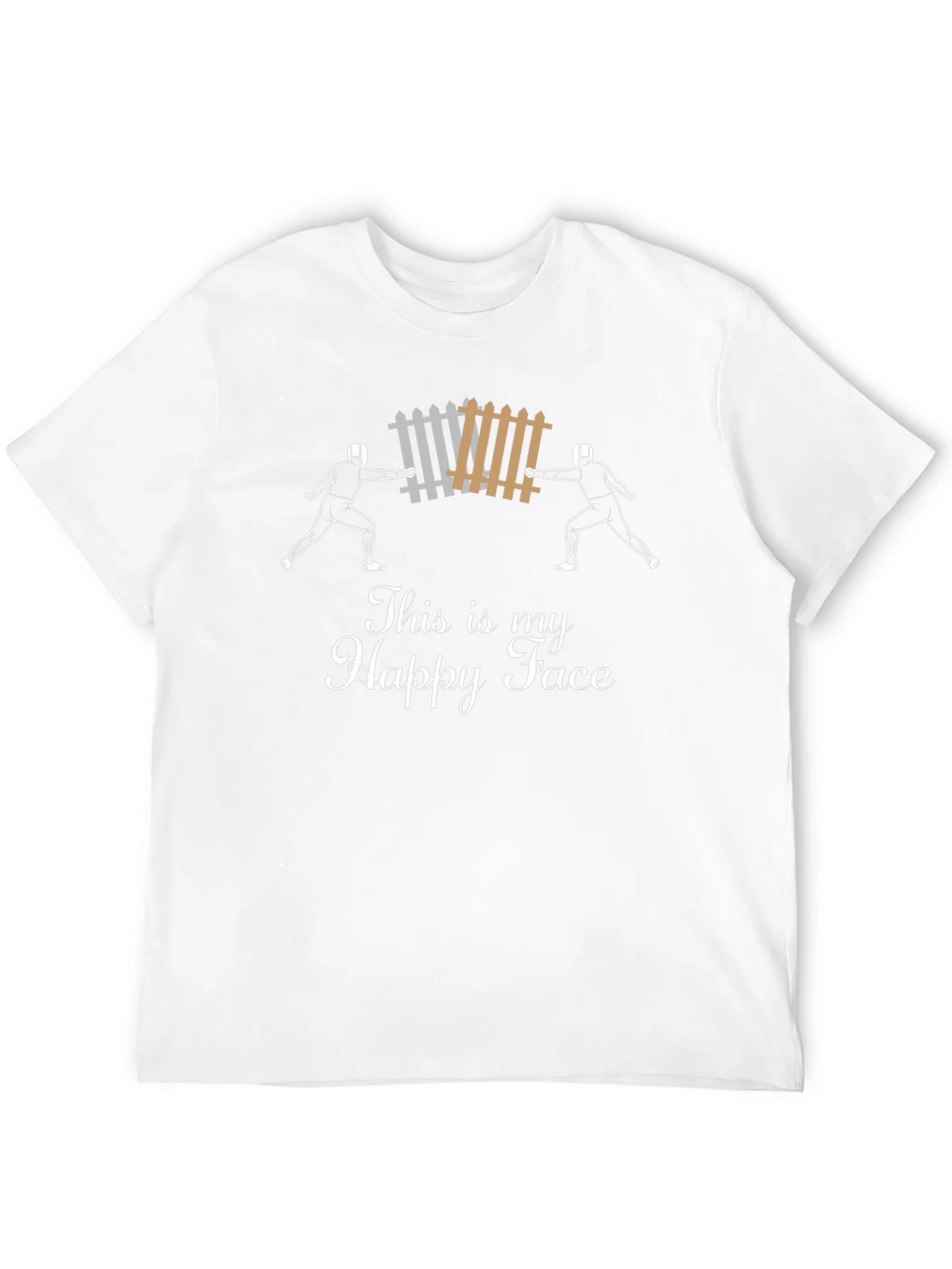 Funny Fencing T-Shirt - This is My Happy Face product image 11