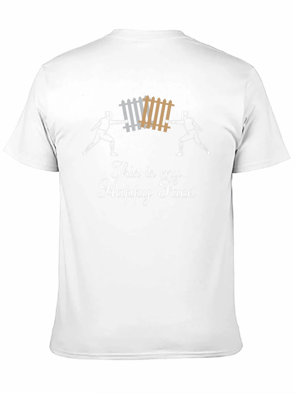 Funny Fencing T-Shirt - This is My Happy Face product image 10
