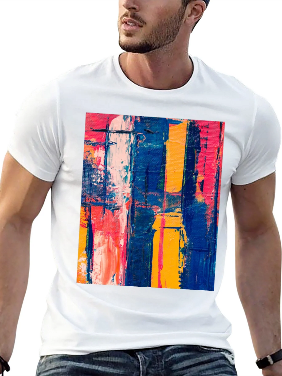Abstract Art Graphic Tee - Modern Style T-Shirt product image 2