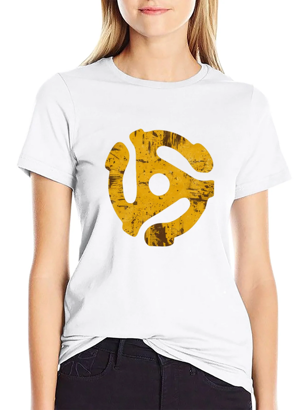 Retro Record Adapter Graphic Tee - Black product image 8