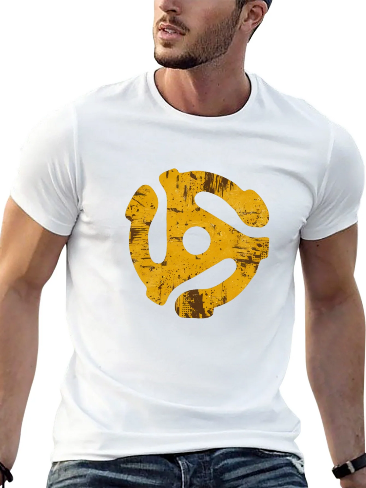 Retro Record Adapter Graphic Tee - Black product image 12