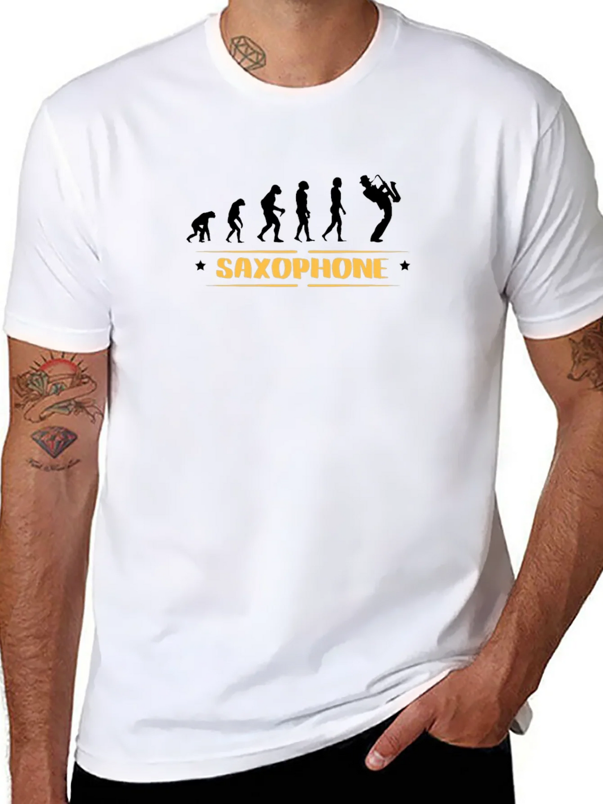 Evolution Saxophone T-Shirt - Musician Gift product image 7