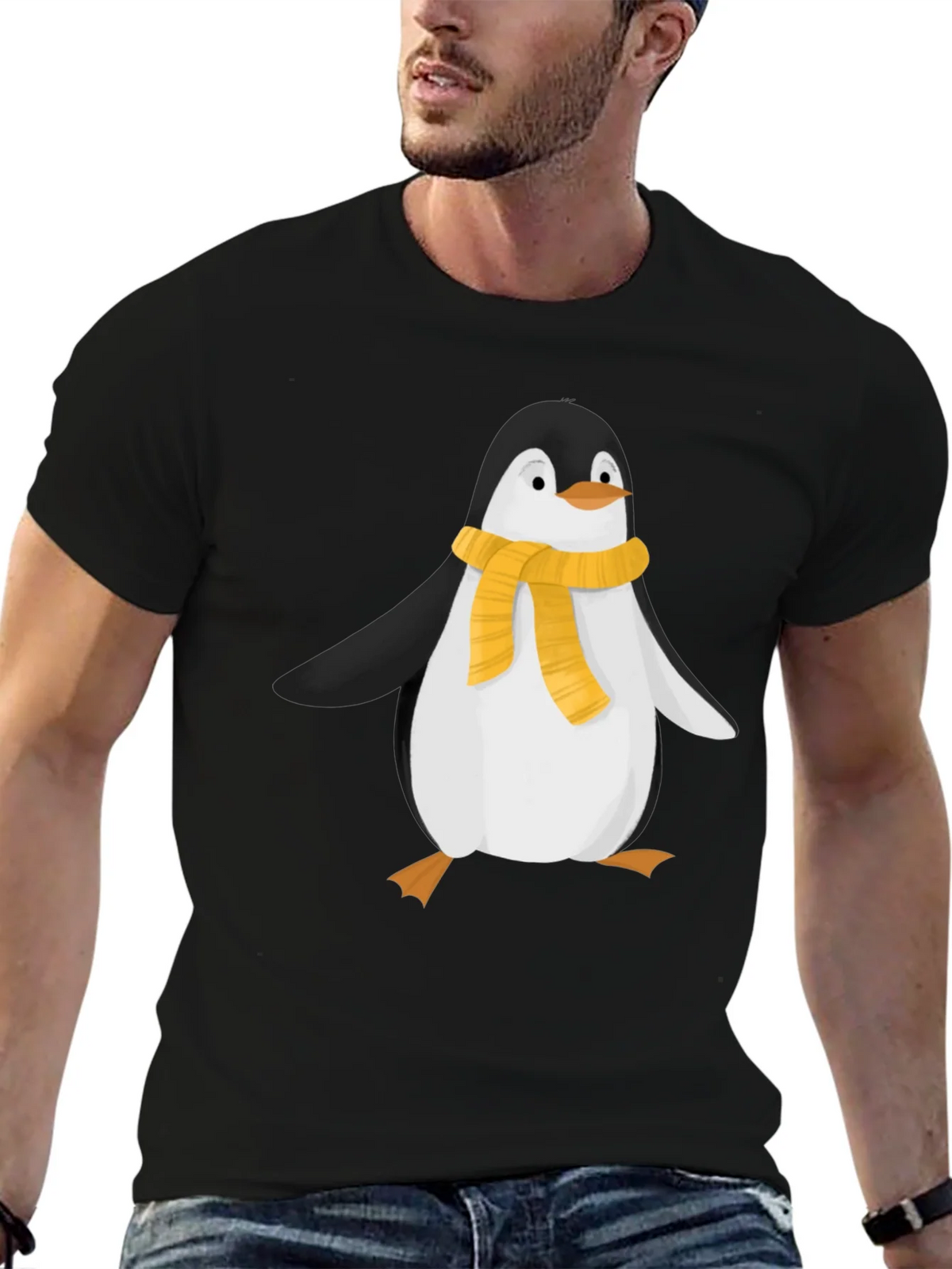 Penguin Scarf Graphic T-Shirt product image 6