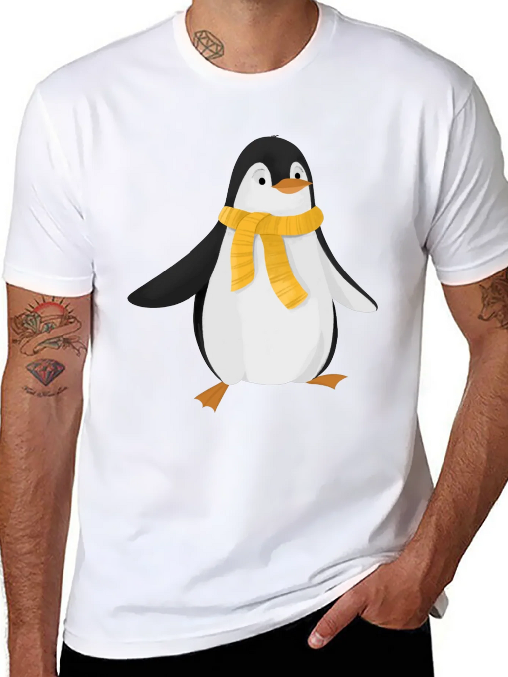 Penguin Scarf Graphic T-Shirt product image 7