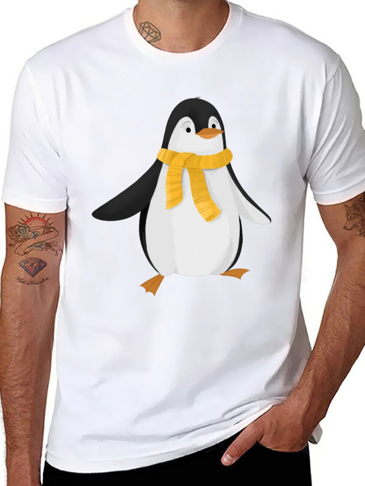 Penguin Scarf Graphic T-Shirt product image 7
