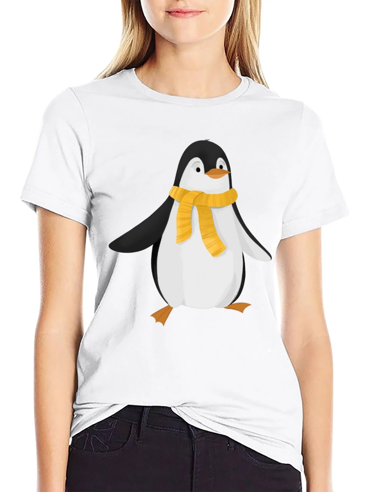 Penguin Scarf Graphic T-Shirt product image 8