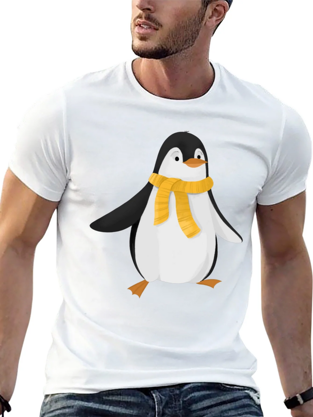 Penguin Scarf Graphic T-Shirt product image 12