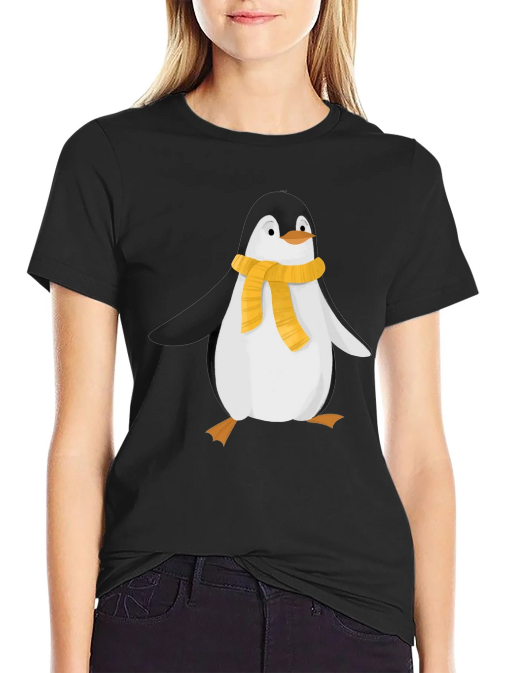 Penguin Scarf Graphic T-Shirt product image 2