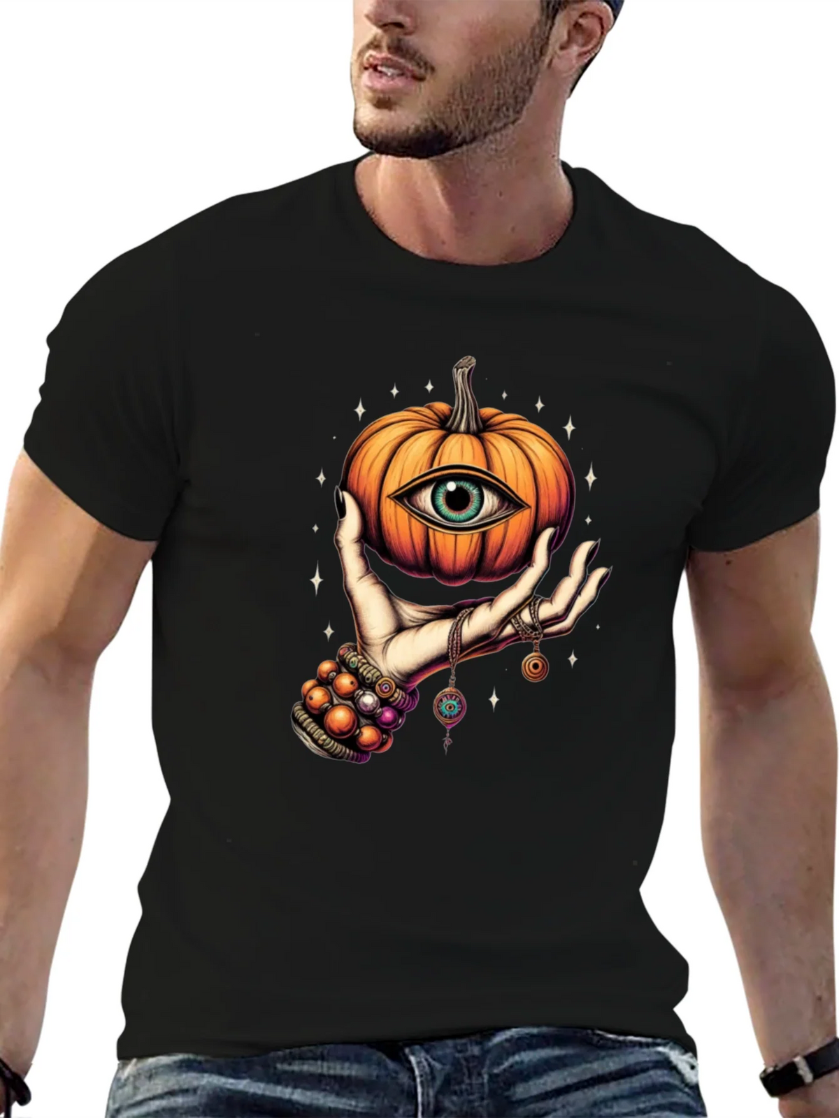 Mystic Pumpkin Eye Graphic Tee product image 6