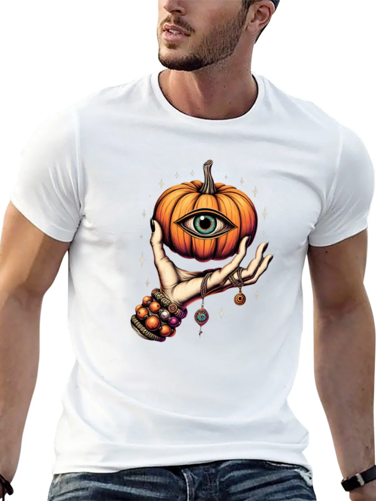Mystic Pumpkin Eye Graphic Tee product image 12