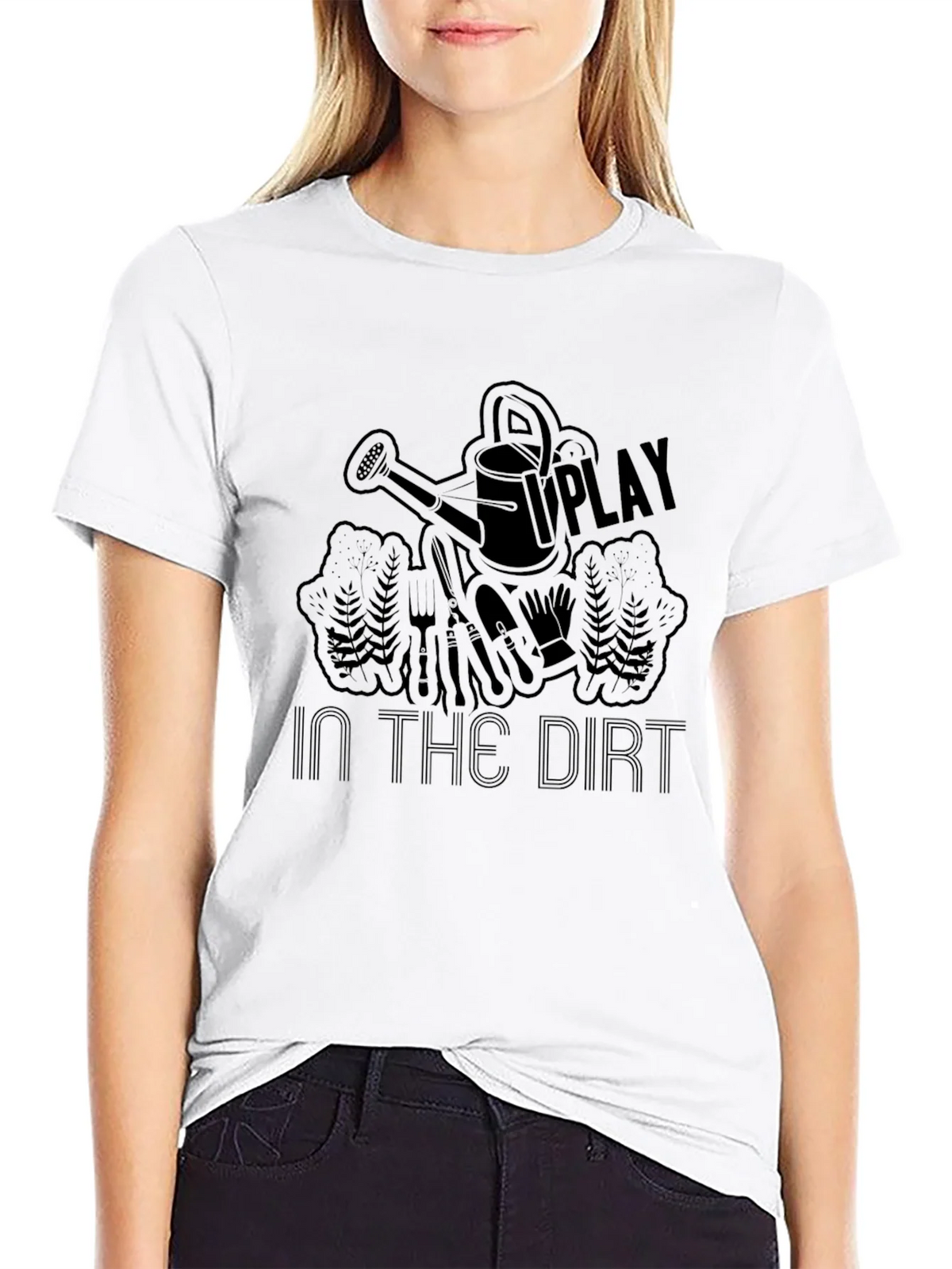 Play in the Dirt Black Graphic T-Shirt product image 8