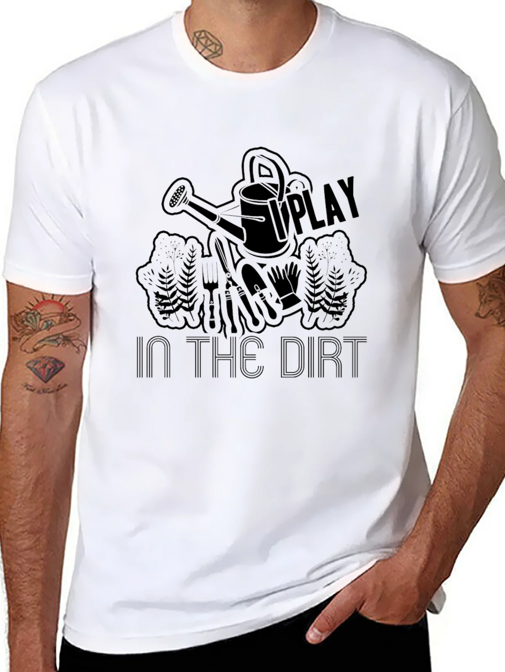 Play in the Dirt Black Graphic T-Shirt product image 7