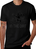 Play in the Dirt Black Graphic T-Shirt product image 1