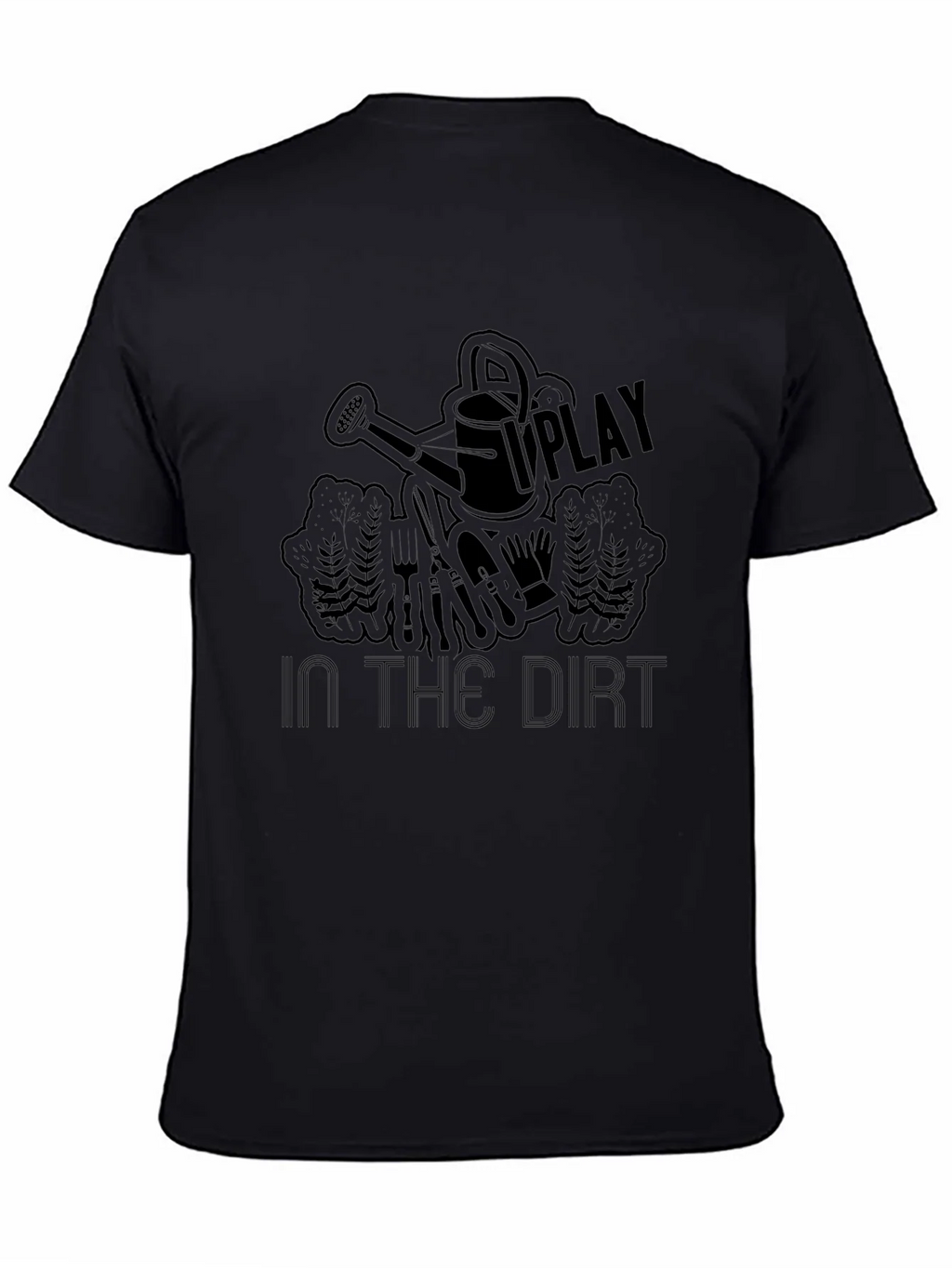 Play in the Dirt Black Graphic T-Shirt product image 4