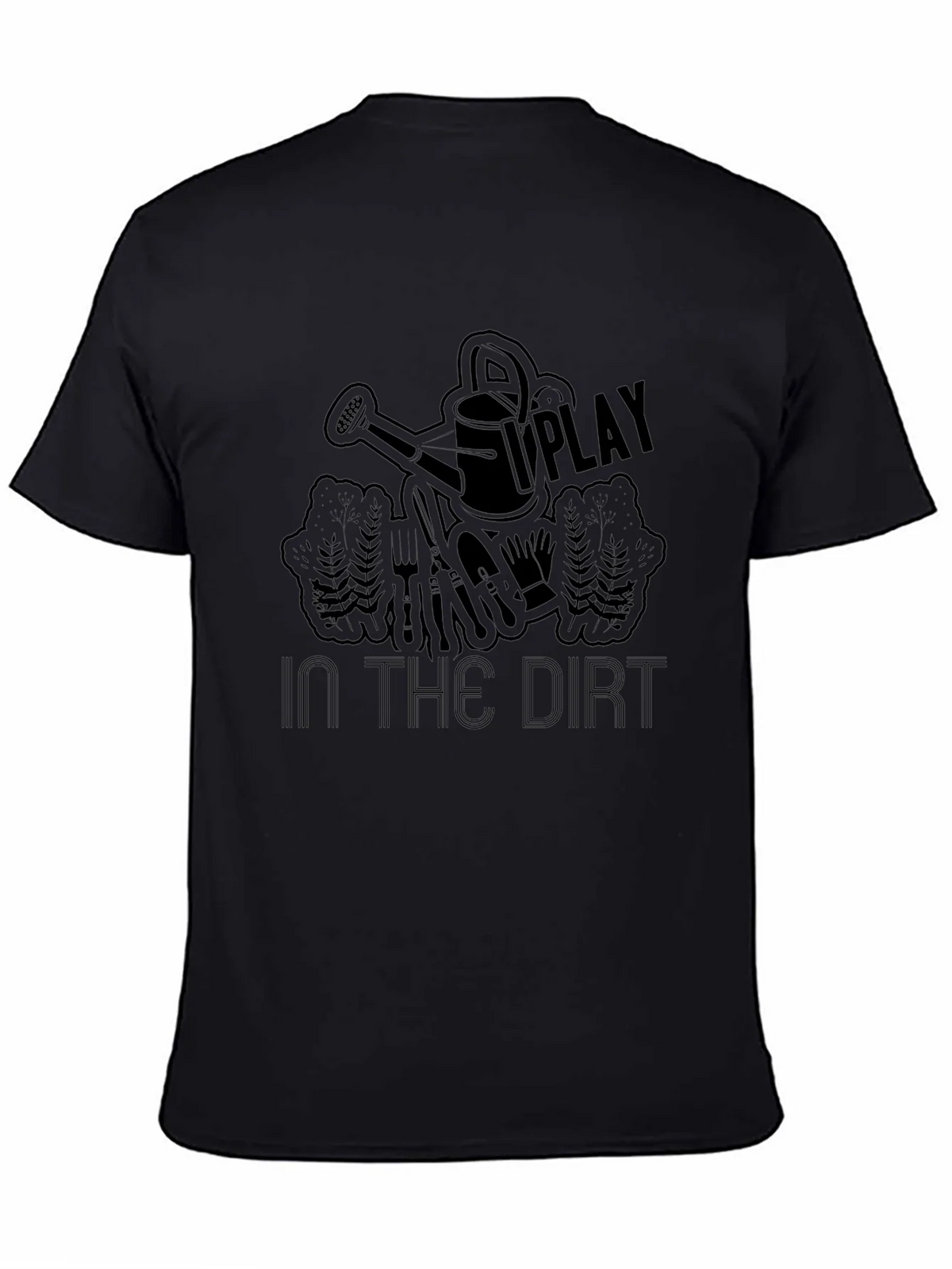 Play in the Dirt Black Graphic T-Shirt product image 4