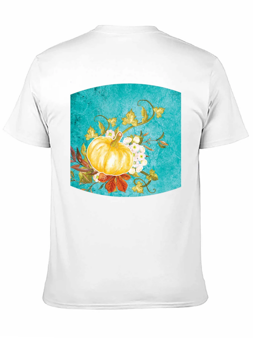 Fall Pumpkin Floral Graphic Tee - Black product image 10