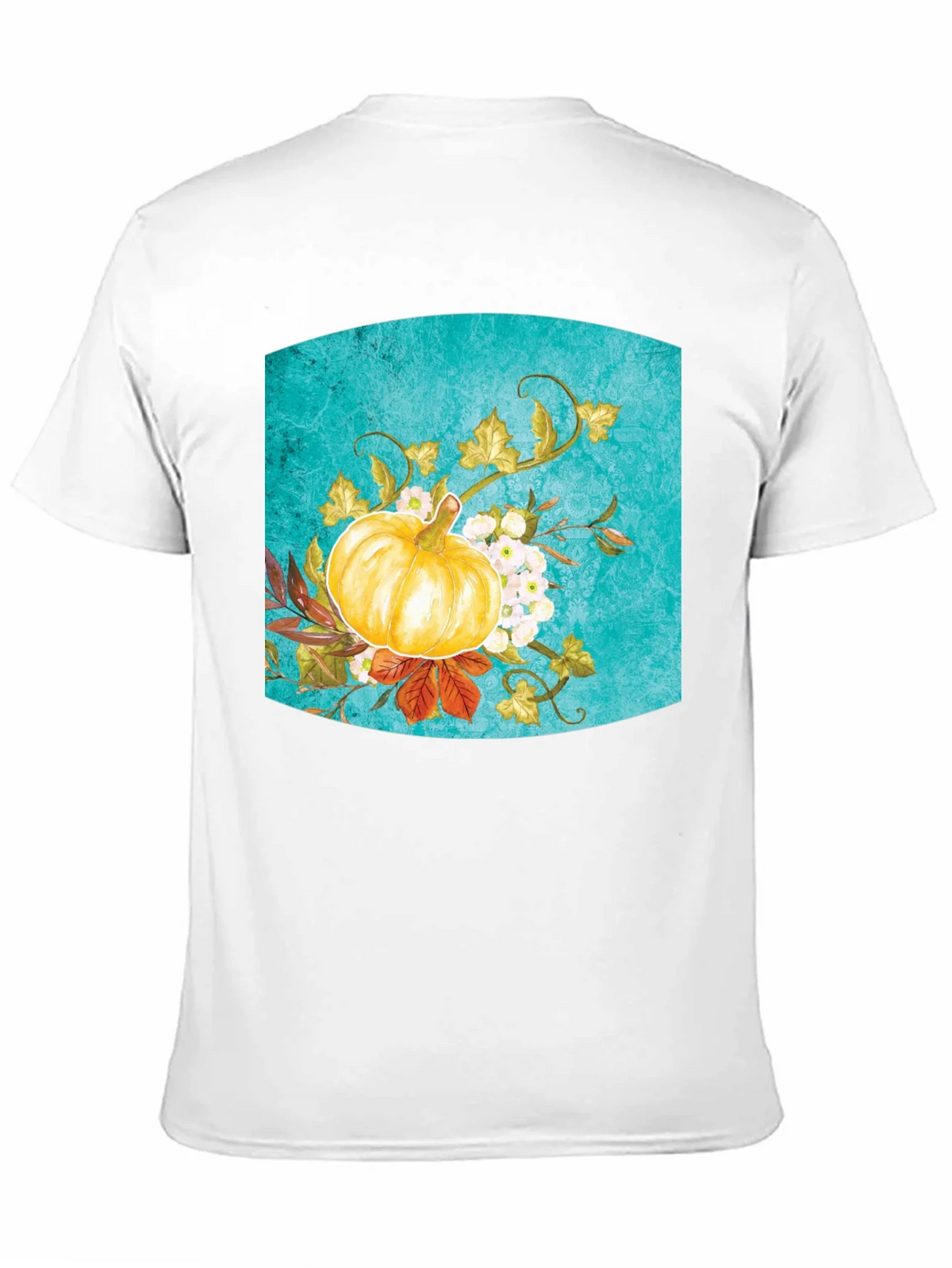 Fall Pumpkin Floral Graphic Tee - Black product image 10