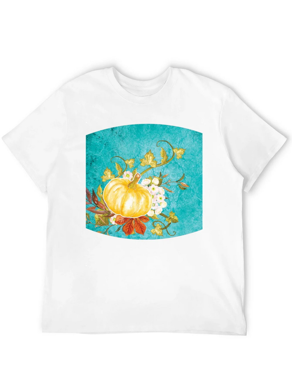 Fall Pumpkin Floral Graphic Tee - Black product image 11