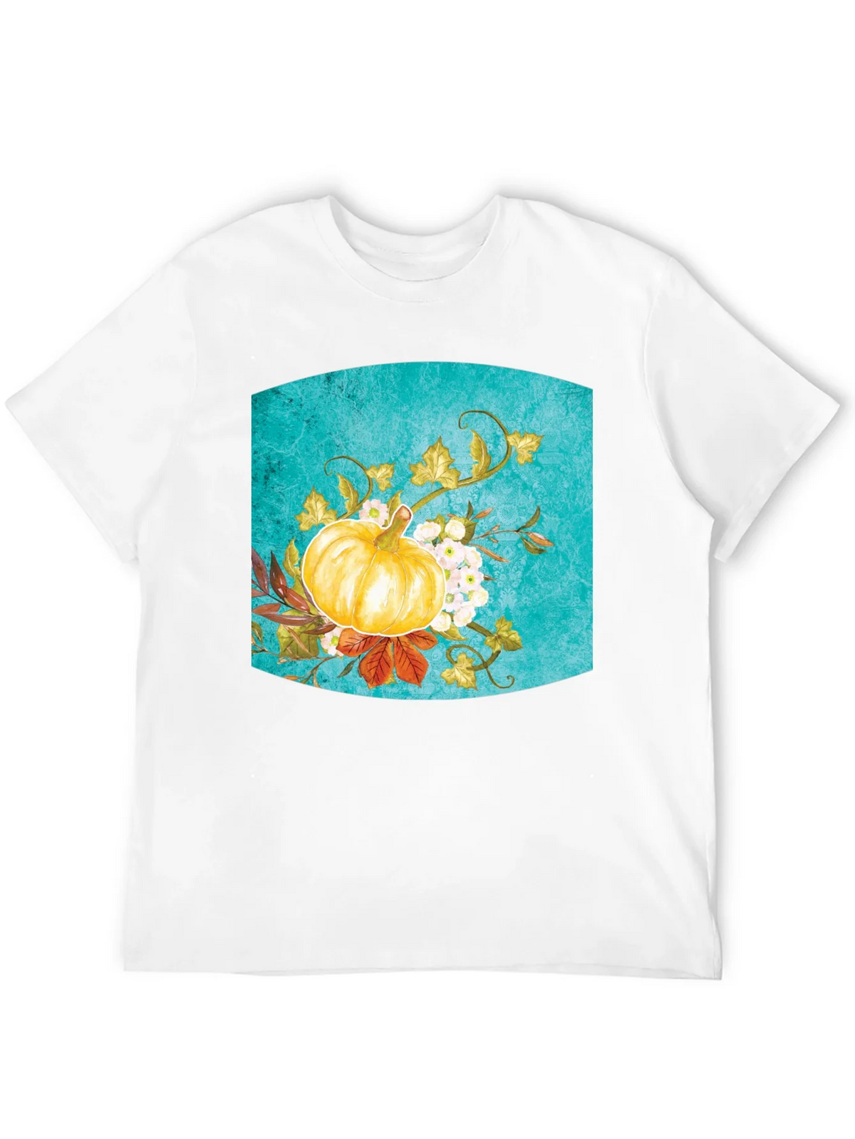Fall Pumpkin Floral Graphic Tee - Black product image 11