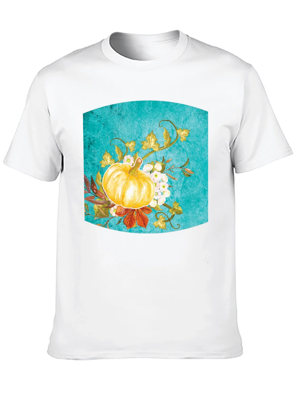 Fall Pumpkin Floral Graphic Tee - Black product image 9